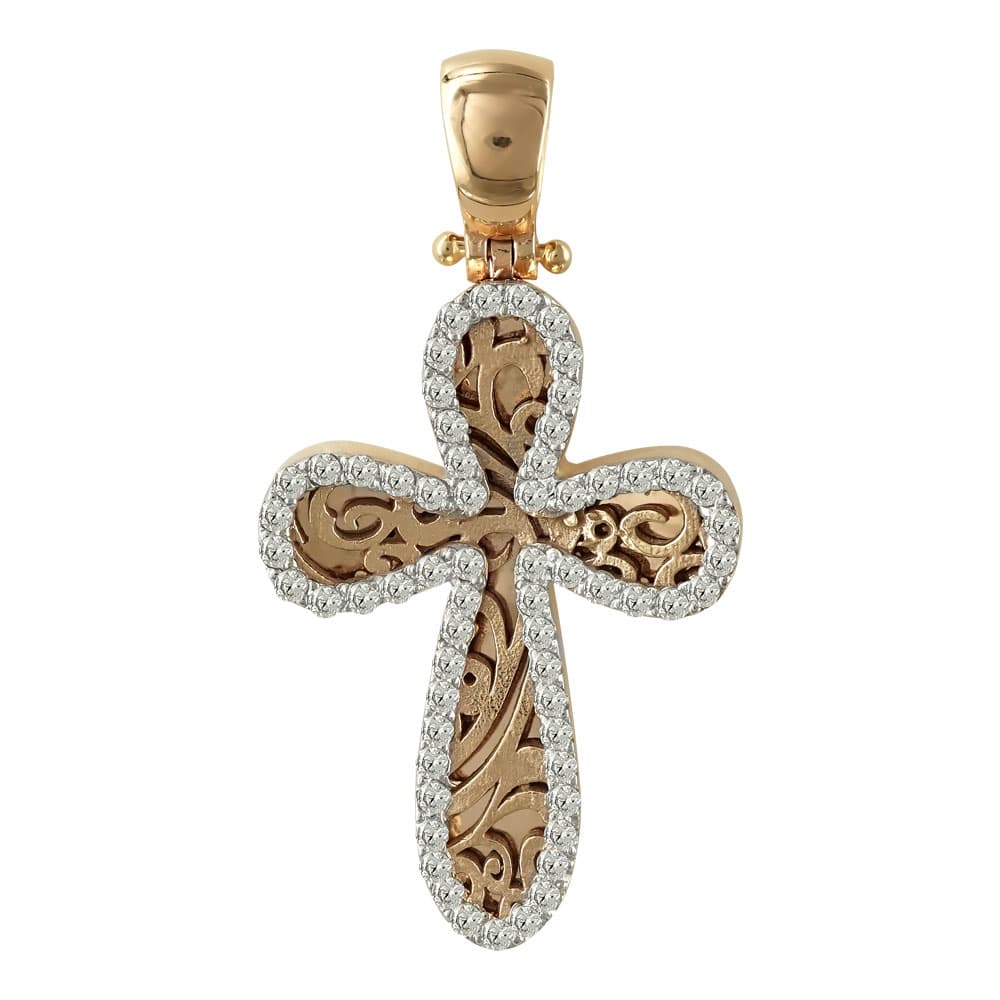 Girls' Baptism Crosses Gofas Rose Gold
