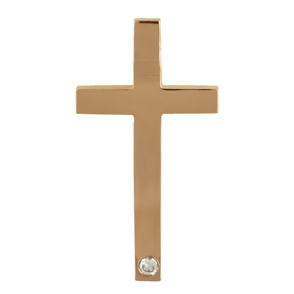 Girls' Baptism Crosses Gofas Rose Gold