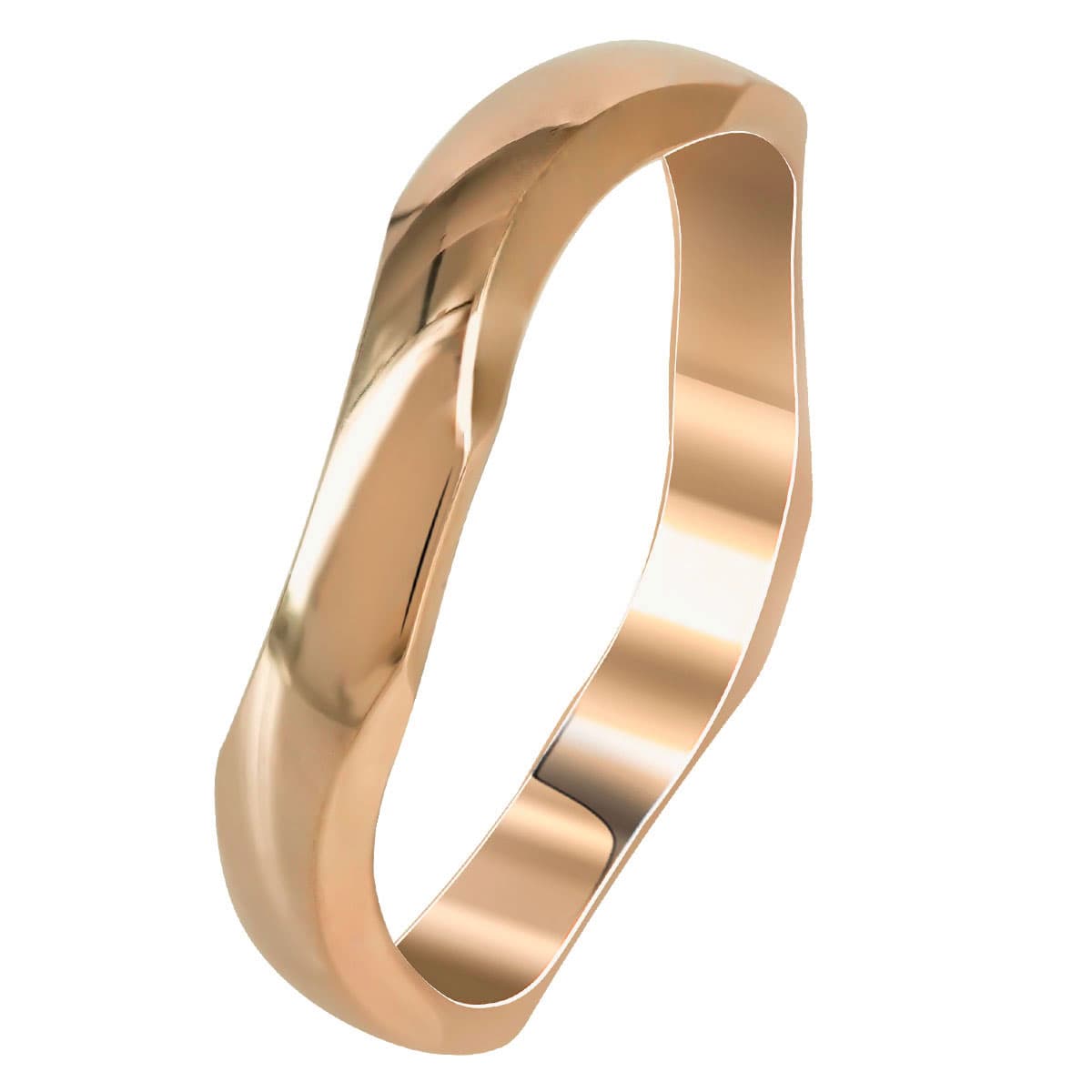 Ροζ Χρυσή Βέρα Γάμου WR256R k18