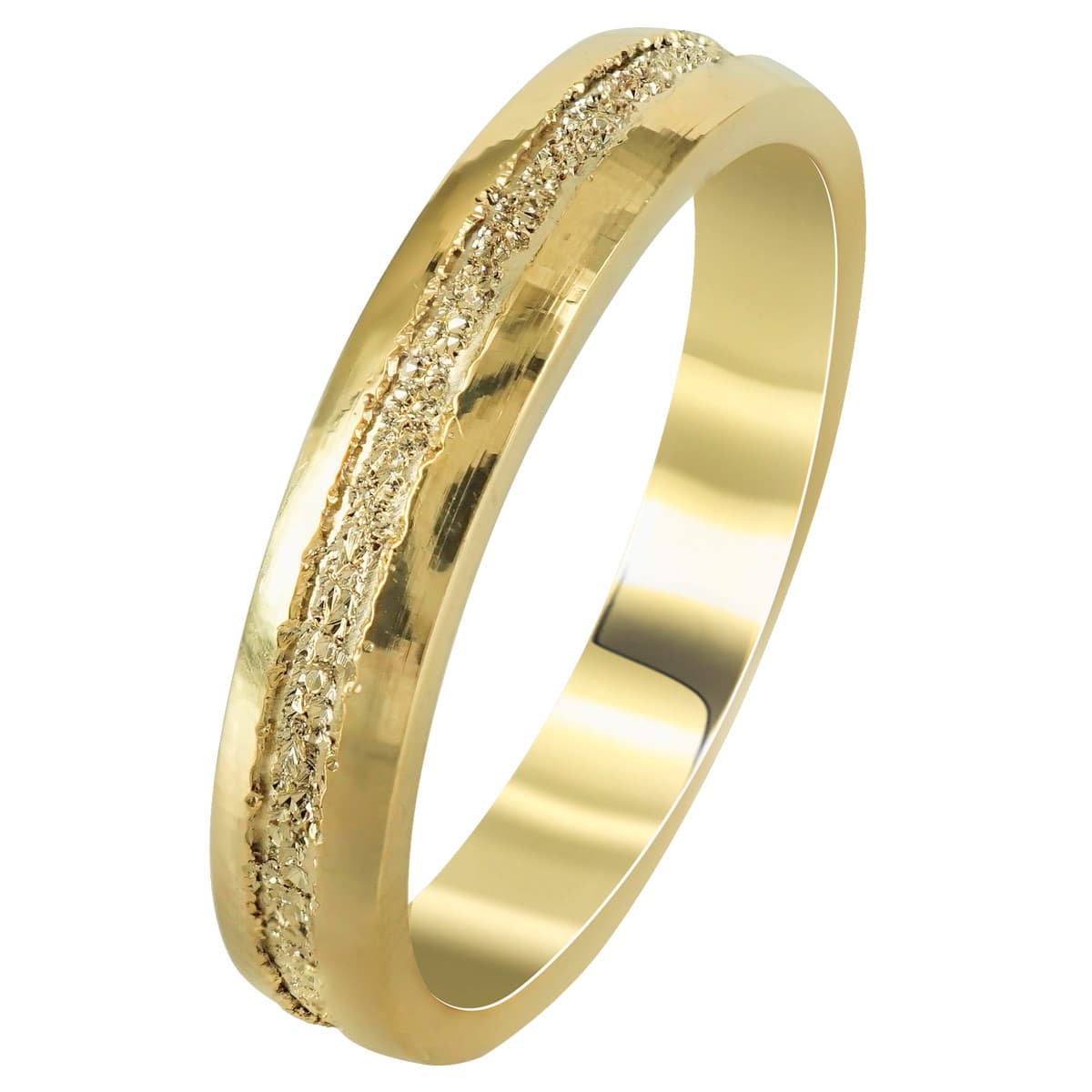 Κίτρινη Χρυσή Βέρα Γάμου WR260 k9