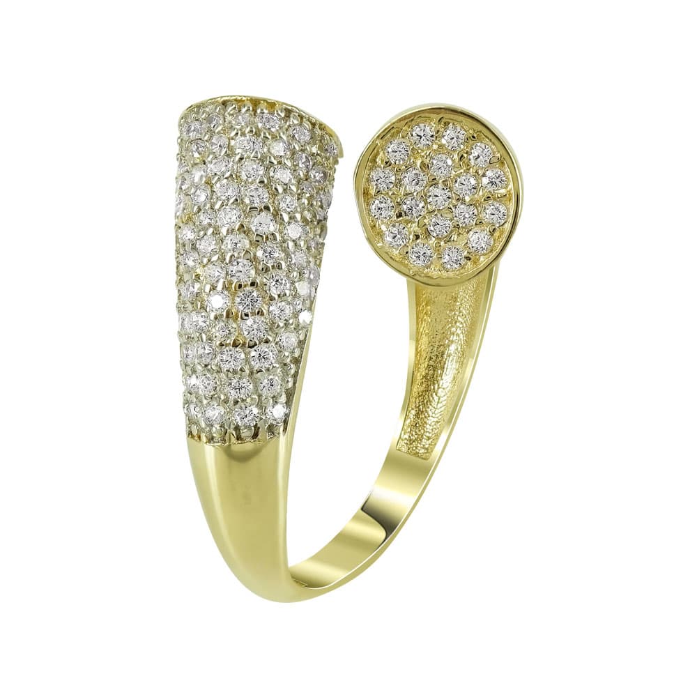 Kίτρινο Χρυσό Μοντέρνο Δαχτυλίδι Κ14 DX98073
