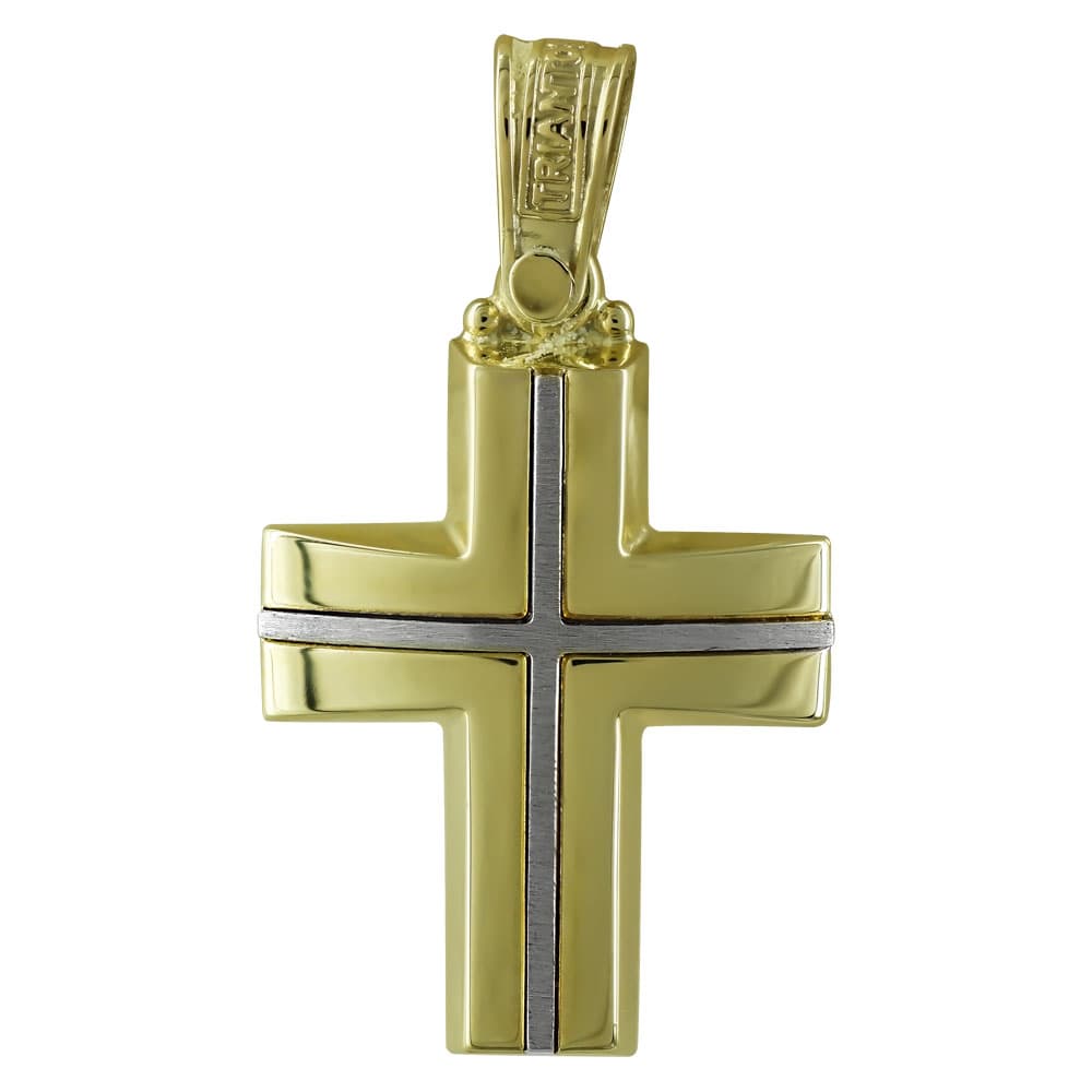 Boys' Baptism Crosses Σταυροί ΤΡΙΑΝΤΟΣ Gold