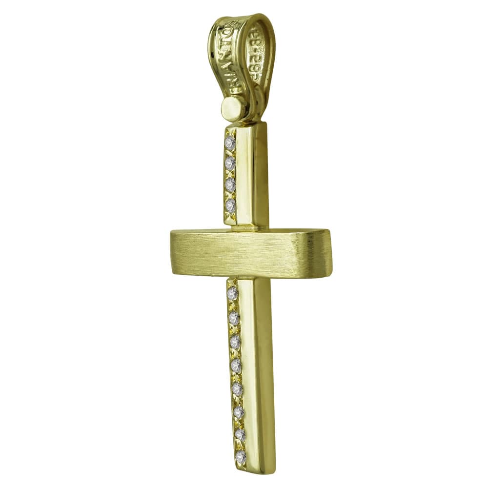 Boys' Baptism Crosses Σταυροί ΤΡΙΑΝΤΟΣ Gold