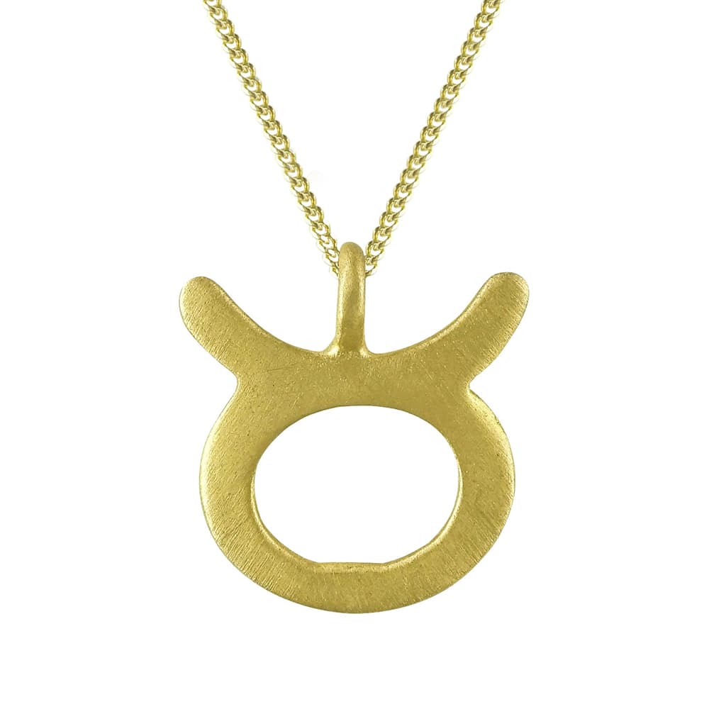 Ζώδιο Ταύρος Από Κίτρινο Χρυσό Κ14 ZD214