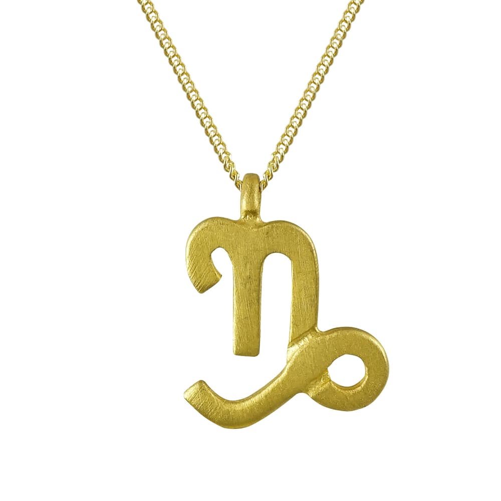 Ζώδιο Αιγόκερως Από Κίτρινο Χρυσό Κ14 ZD222