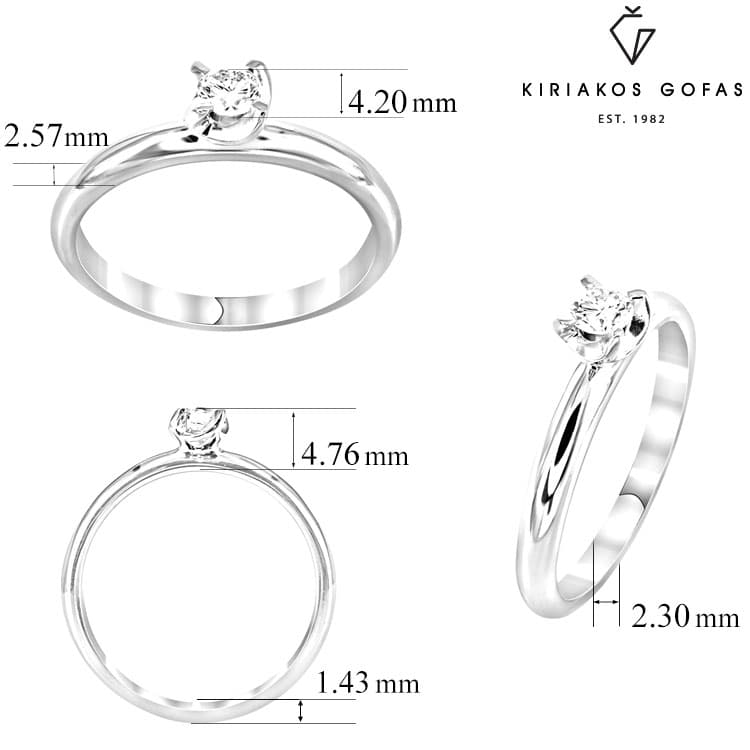 Women's Engagement Rings Gofas Gold