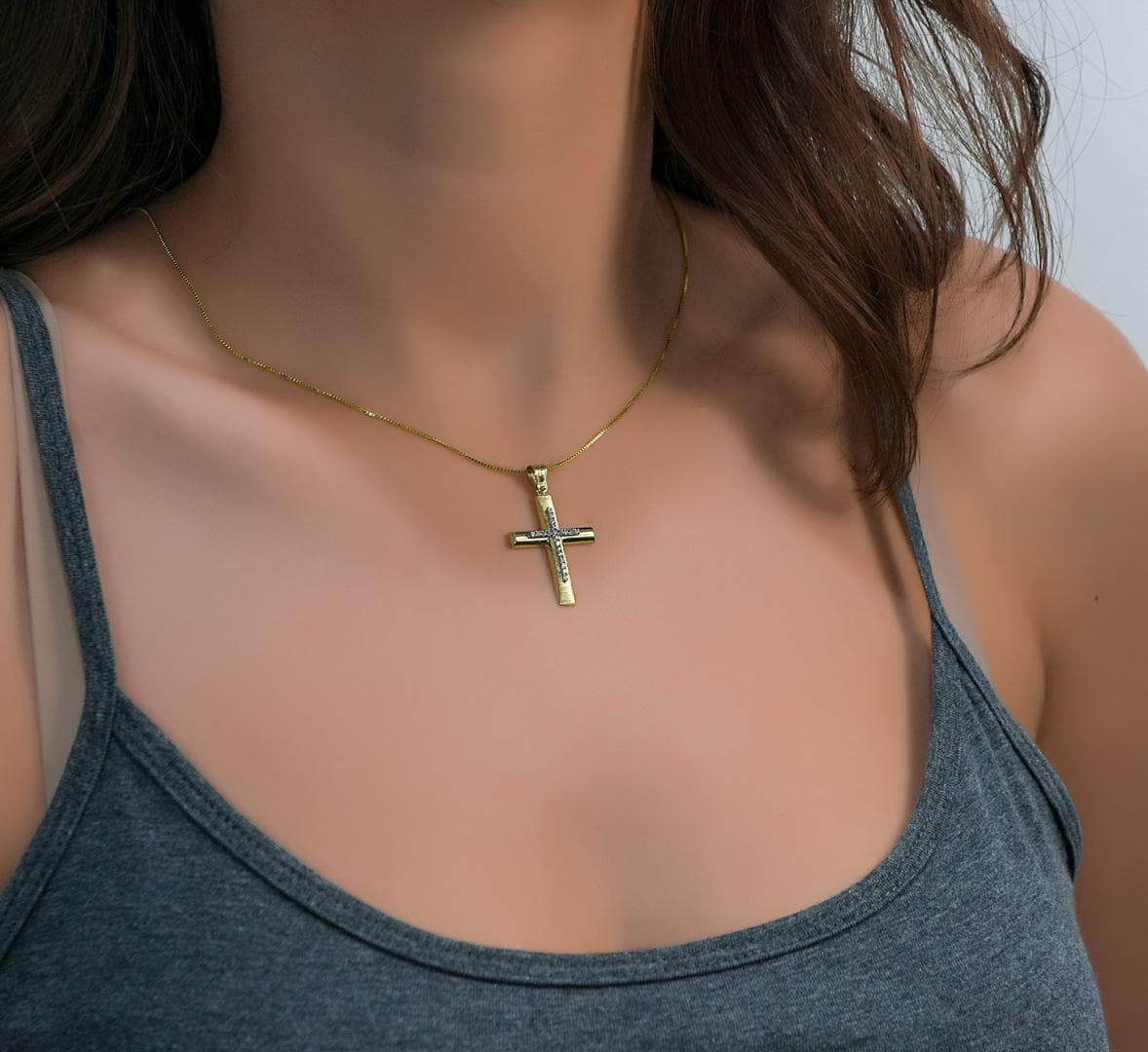 Girls' Baptism Crosses Gofas Gold