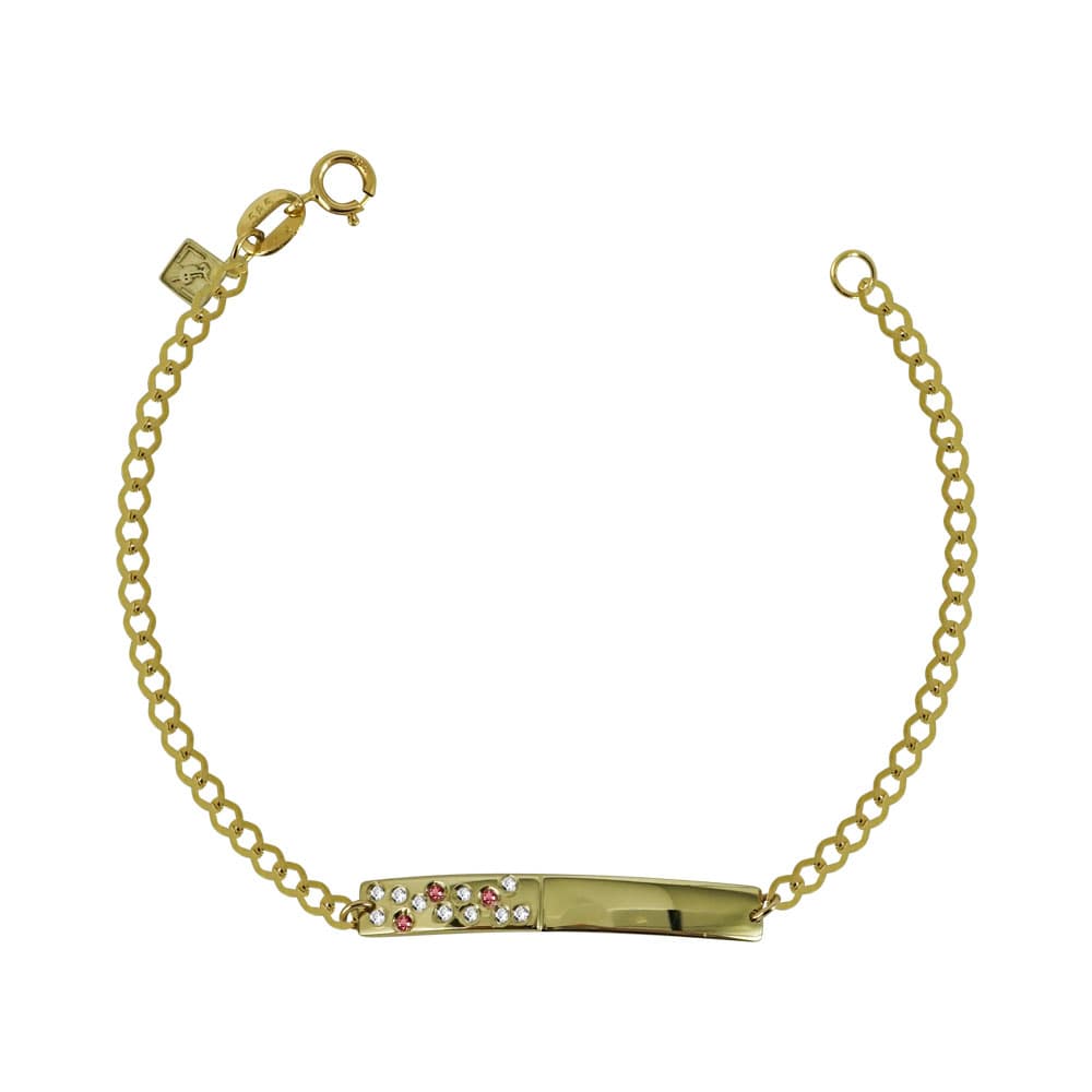 Παιδική Ταυτότητα Από Κίτρινο Χρυσό Κ14 TVR353