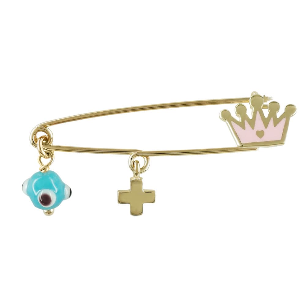 Παραμάνα Για Νεογέννητο Από Κίτρινο Χρυσό 9 Καρατίων PR497