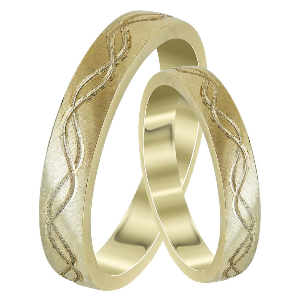 Women's Wedding Bands Gofas Gold