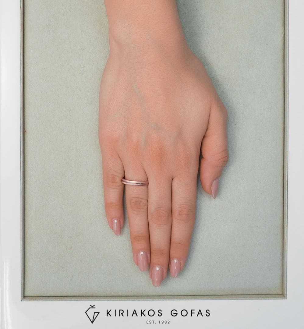 Women's Wedding Bands Gofas Rose Gold