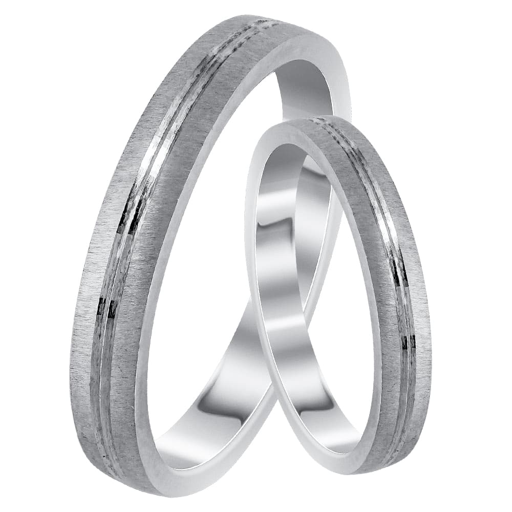 Women's Wedding Bands Gofas Silver