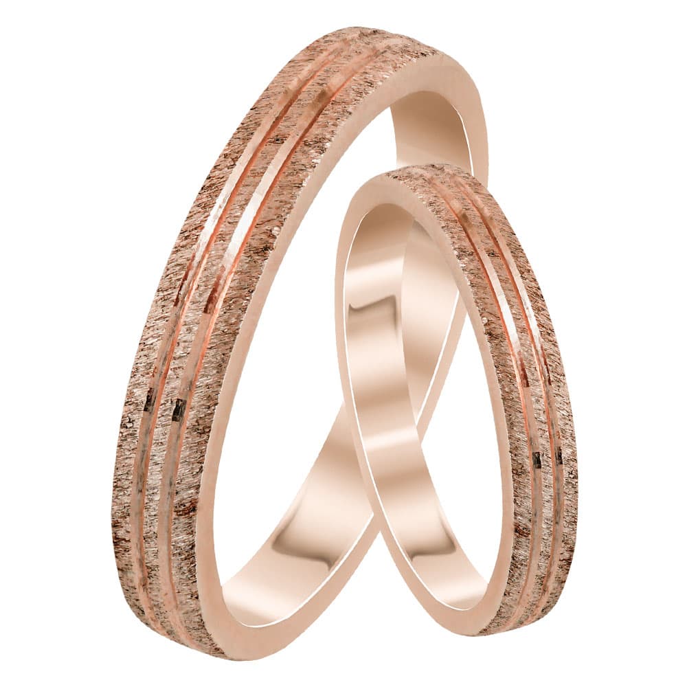 Women's Wedding Bands Gofas Rose Gold