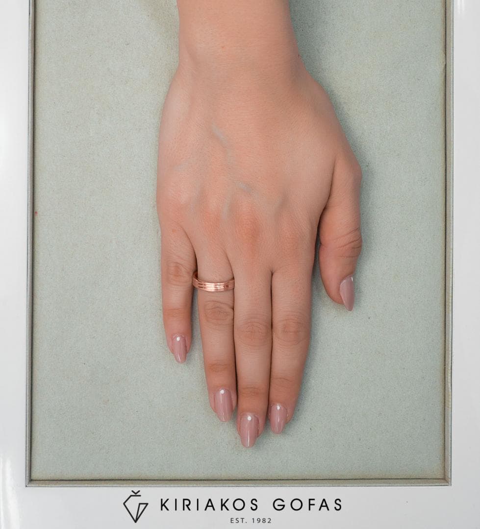 Women's Wedding Bands Gofas Rose Gold