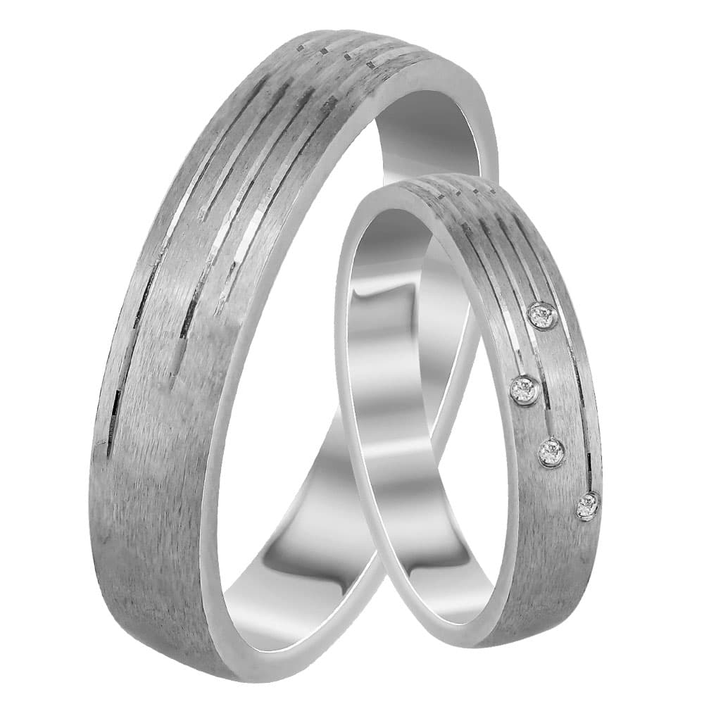 Women's Wedding Bands Gofas Silver