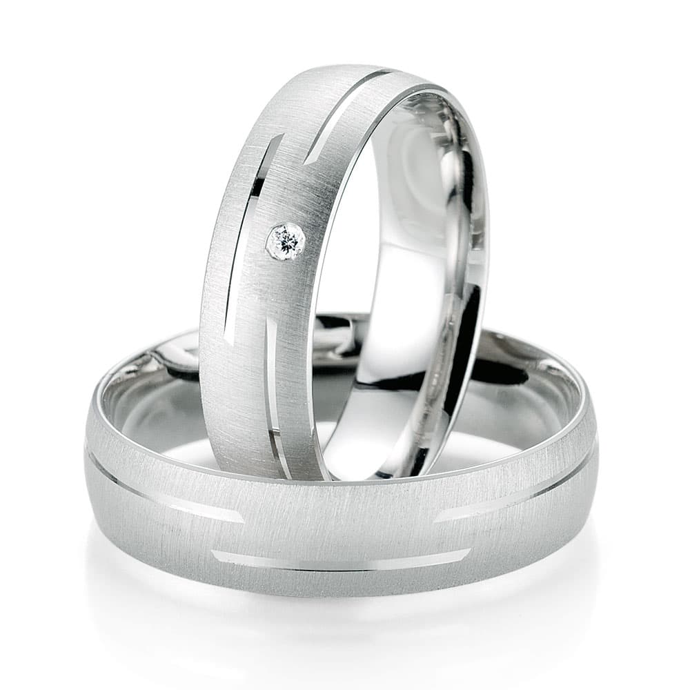 Λευκόχρυση Βέρα Γάμου Breuning με ή χωρίς Πέτρες WR337W xoris_petra k18