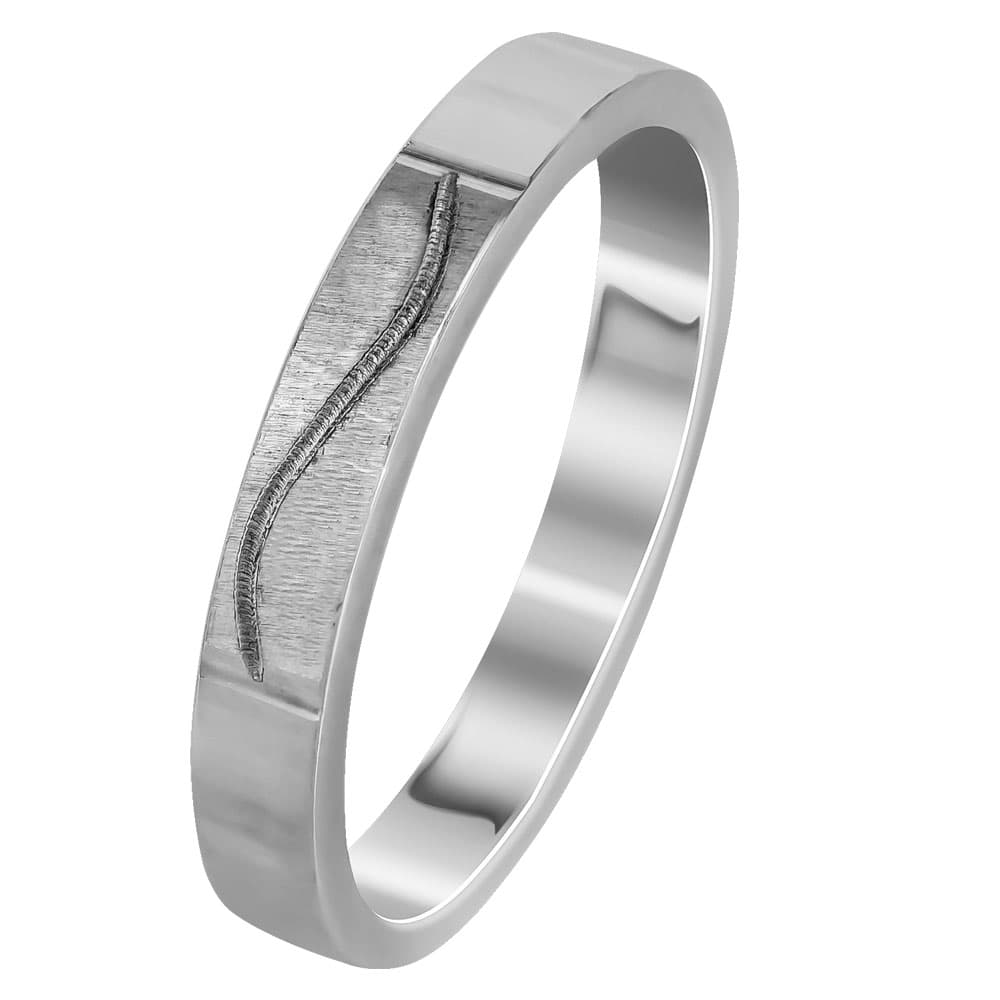 Λευκόχρυση Βέρα Γάμου WR301W