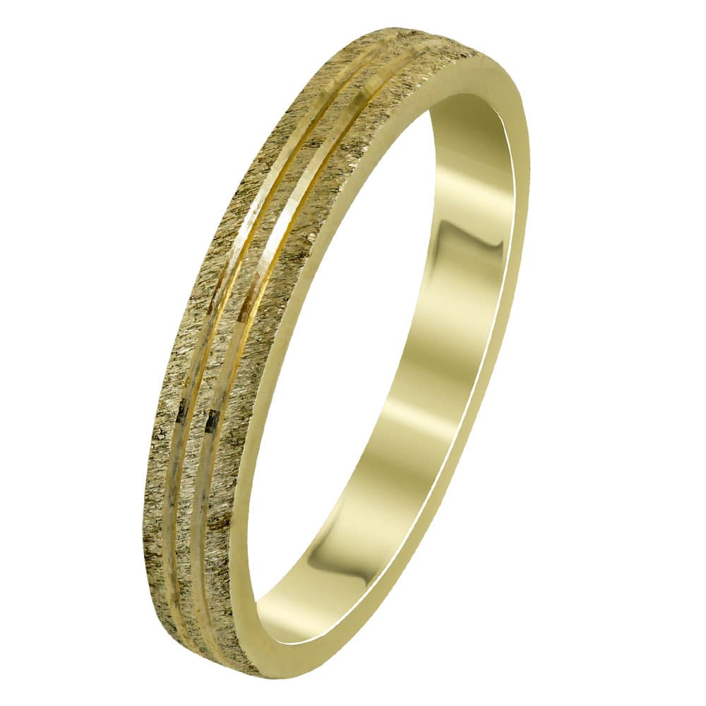 Κίτρινη Χρυσή Βέρα Γάμου WR296