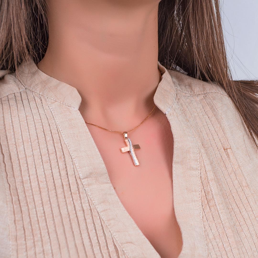 Girls' Baptism Crosses Gofas Gold