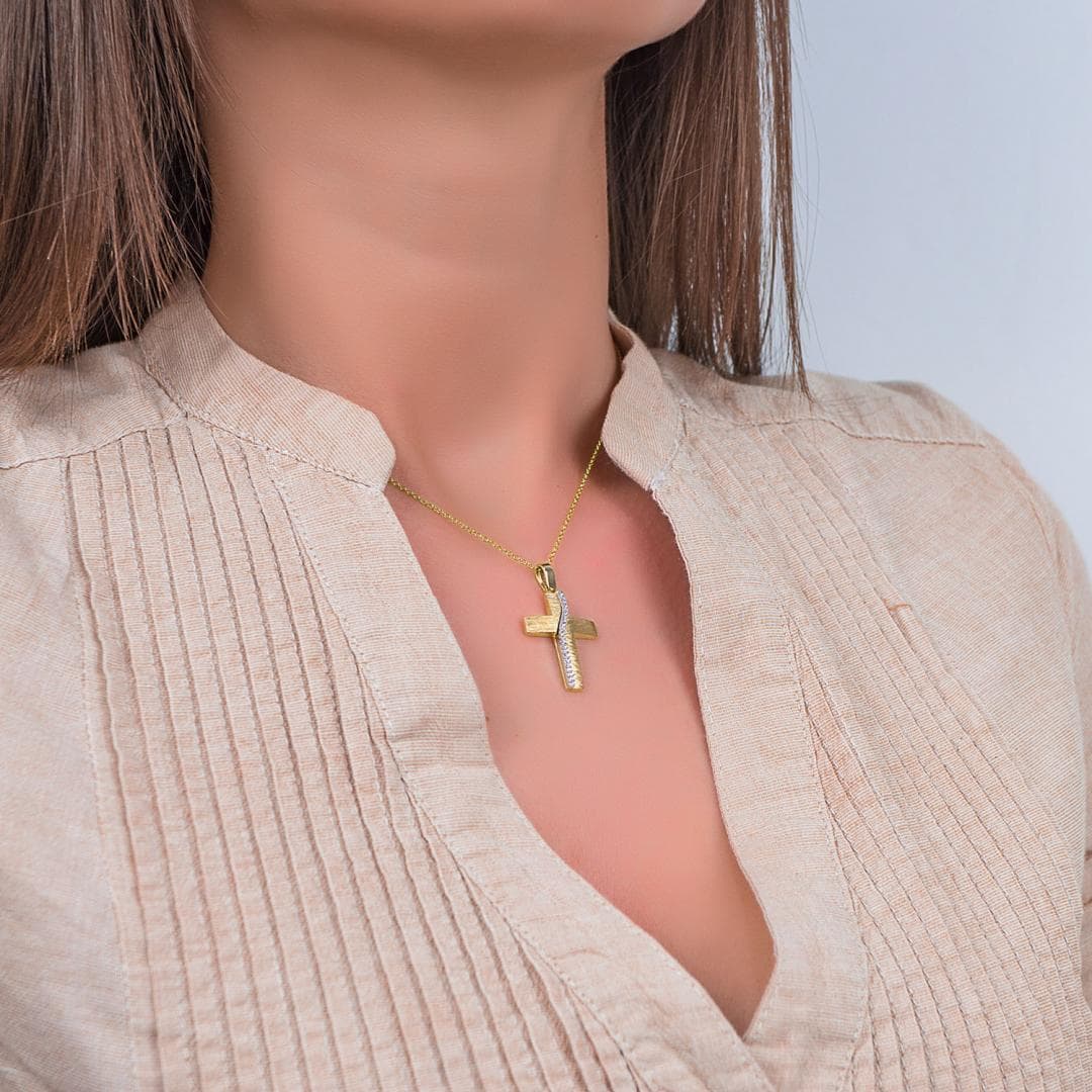 Girls' Baptism Crosses Gofas Gold