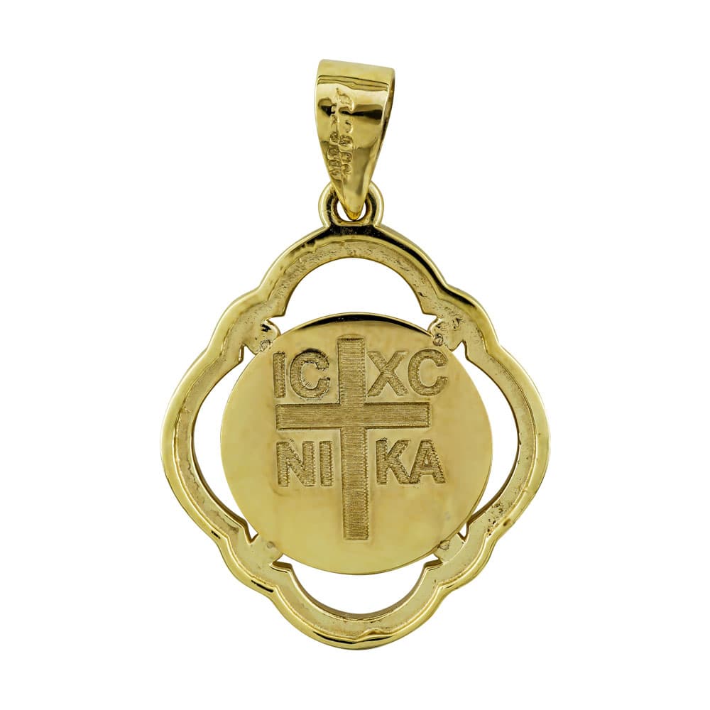 Κωνσταντινάτο Από Κίτρινο Χρυσό 14 Καρατίων KN260