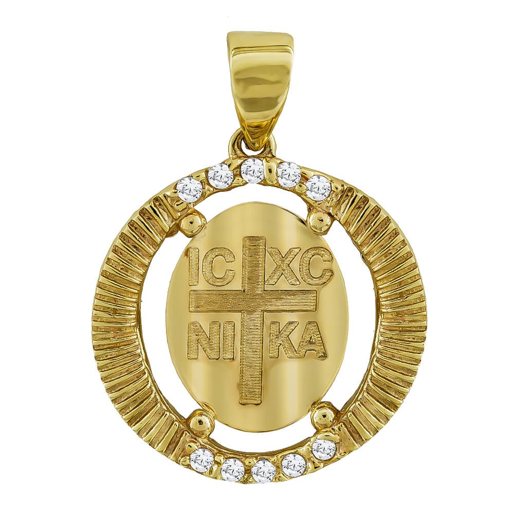 Κωνσταντινάτο Από Κίτρινο Χρυσό 14 Καρατίων KN253