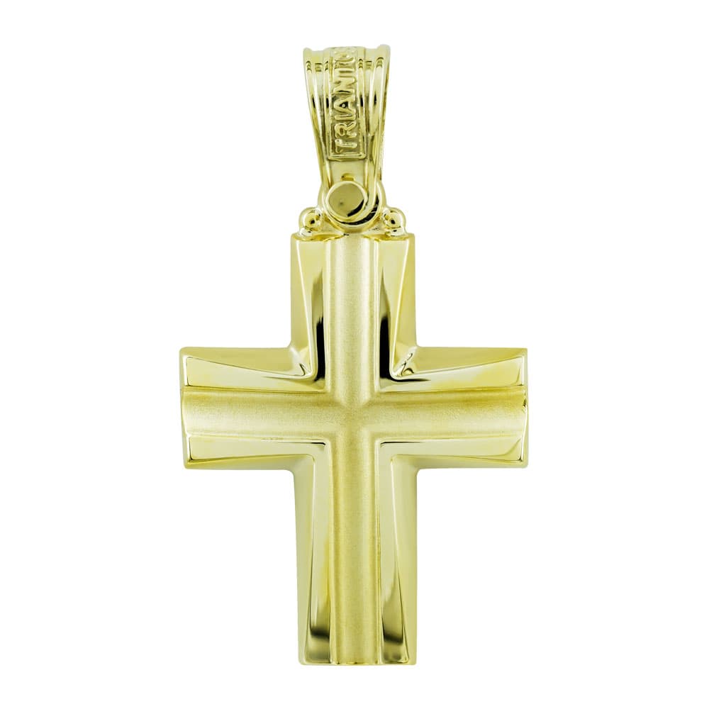 Boys' Baptism Crosses Σταυροί ΤΡΙΑΝΤΟΣ Gold