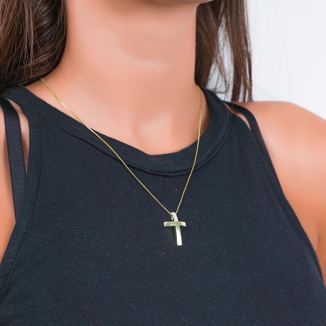 Girls' Baptism Crosses Gofas Gold