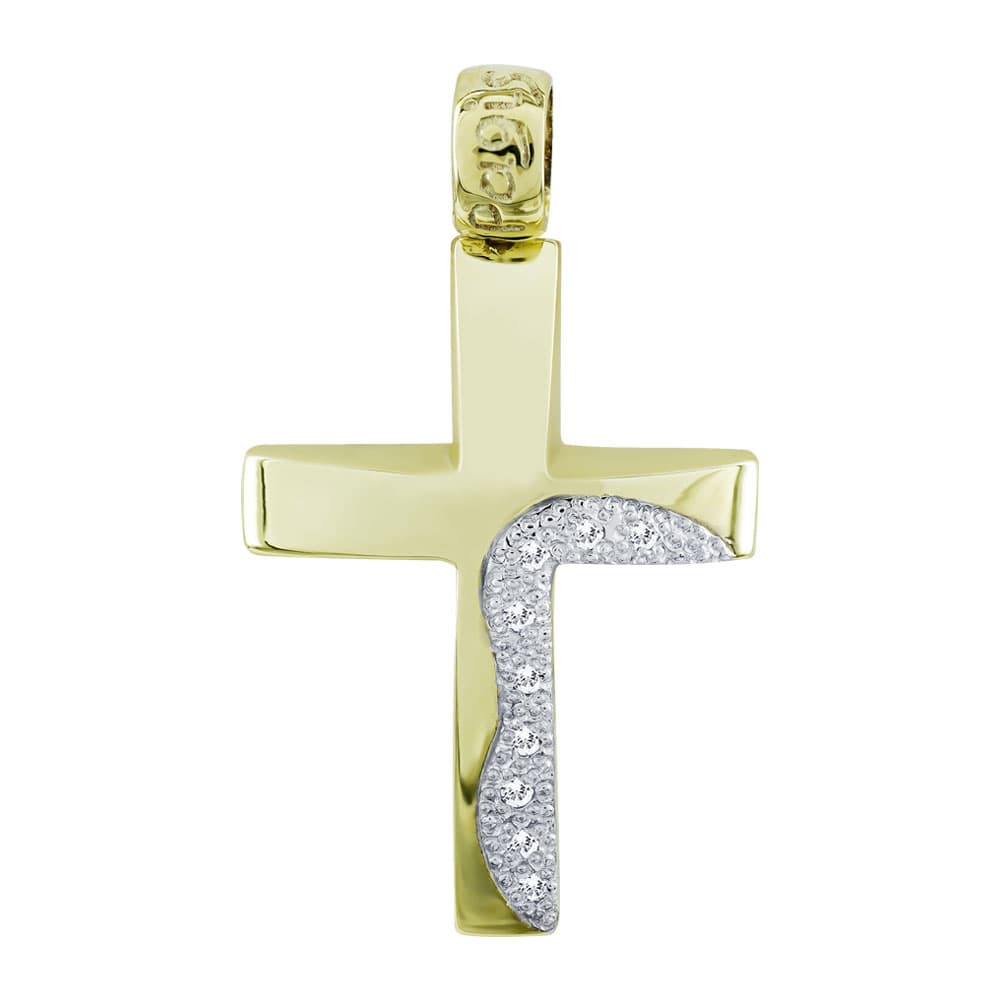 Girls' Baptism Crosses Gofas Gold