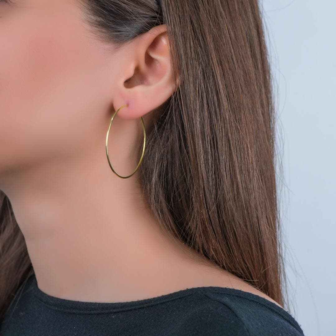 Women's Hoop Earrings Gofas Gold