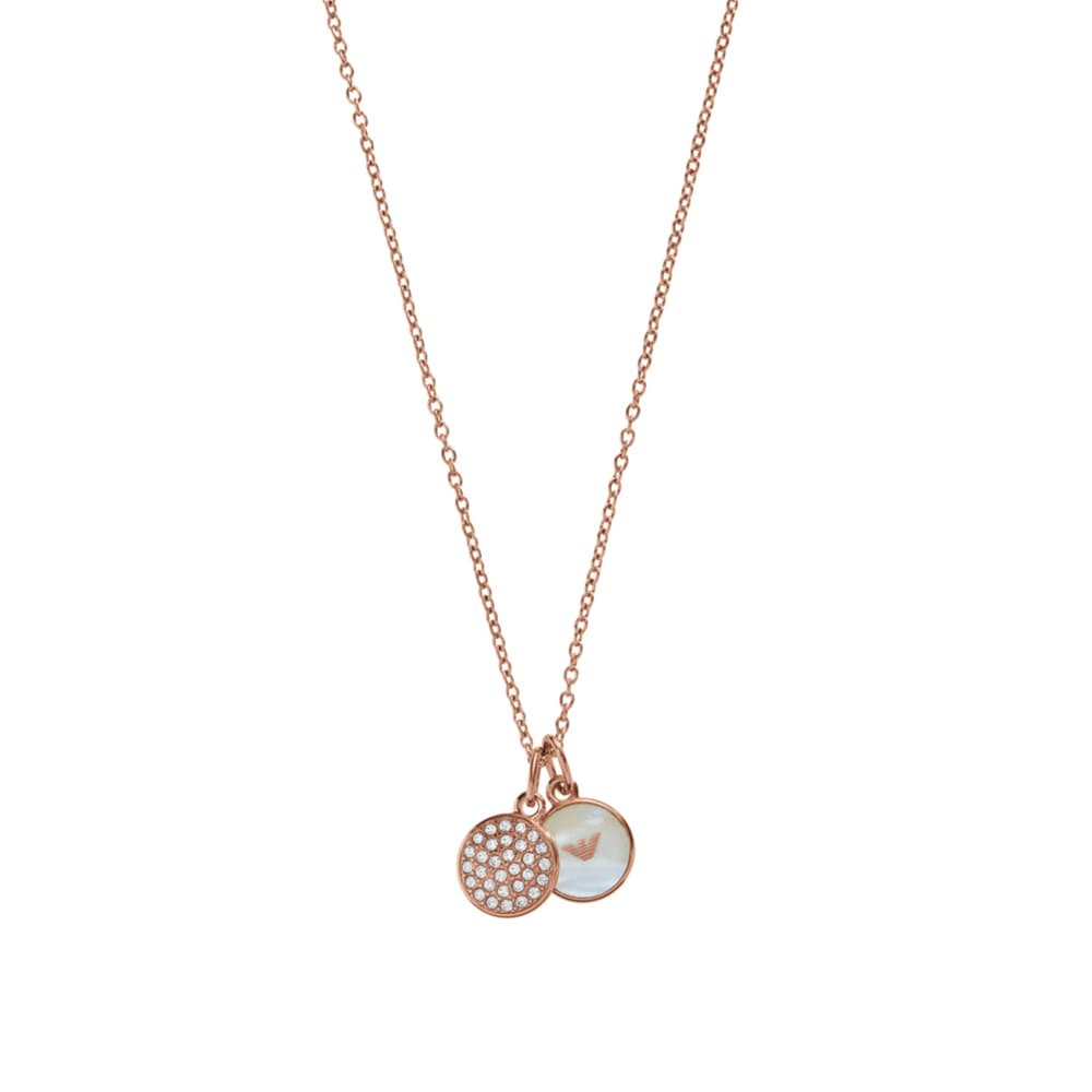 EMPORIO ARMANI Γυναικείο Κολιέ από Ροζ Επιχρυσωμένο Ανοξείδωτο Ατσάλι EGS2158221