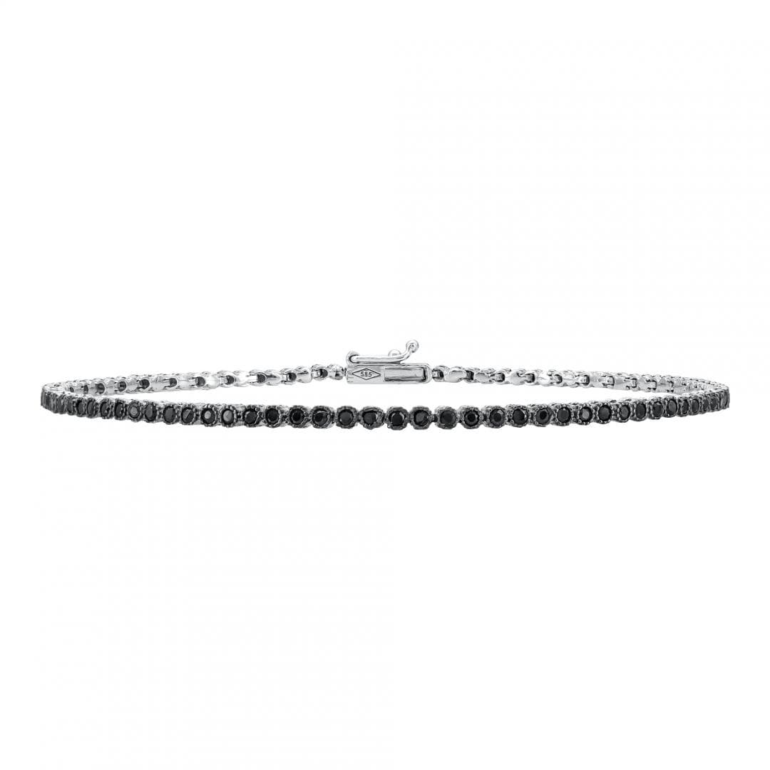 Bραχιόλι Ριβιέρα Από Λευκόχρυσο Κ14 VR732