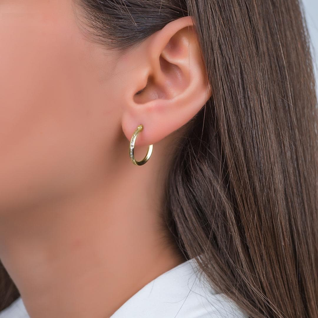 Women's Hoop Earrings Gofas Gold