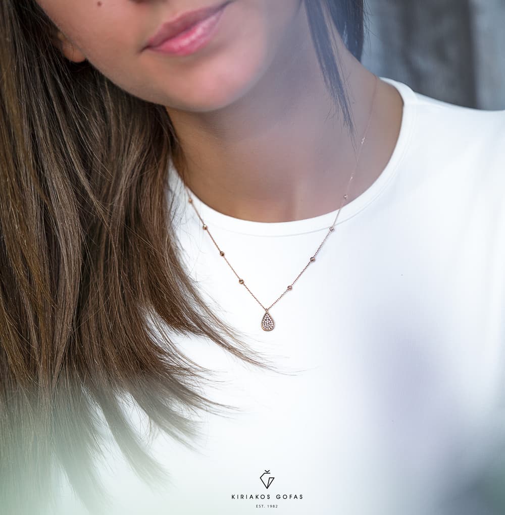 Women's Necklaces Gofas Rose Gold