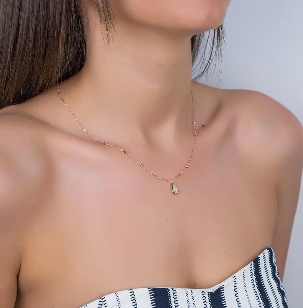Women's Necklaces Gofas Rose Gold