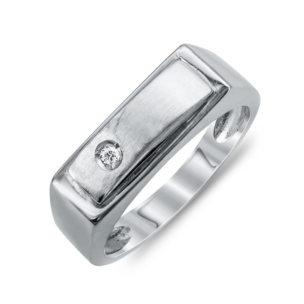 Ανδρικό Δαχτυλίδι από Λευκό Χρυσό K14 ADX115