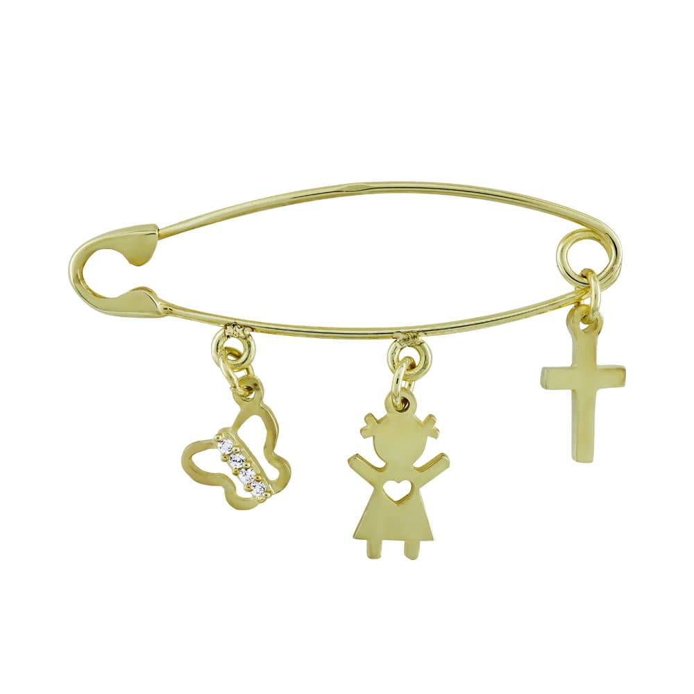 Φυλαχτό Παραμάνα Aπό Κίτρινο Χρυσό K9 PΑ87333