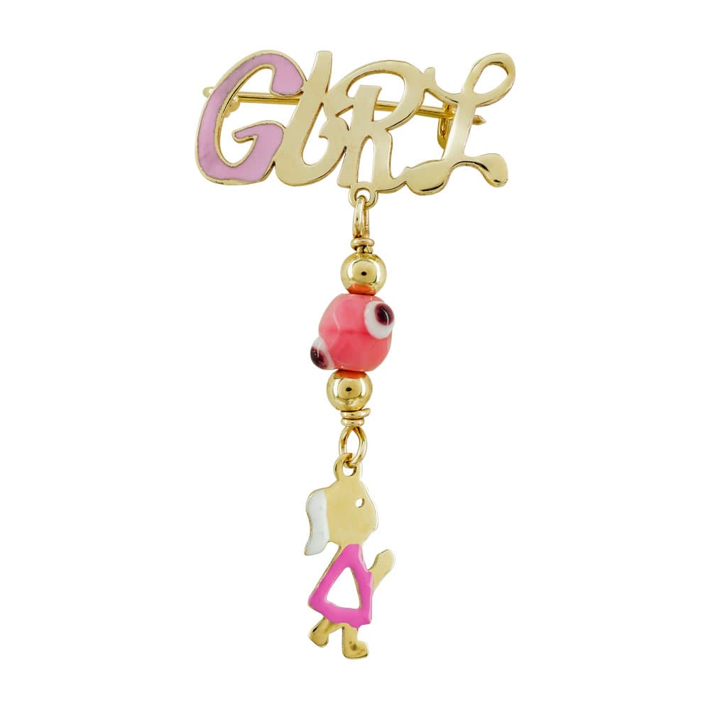 Παραμάνα Για Νεογέννητο Από Κίτρινο Χρυσό 9 Καρατίων PR525