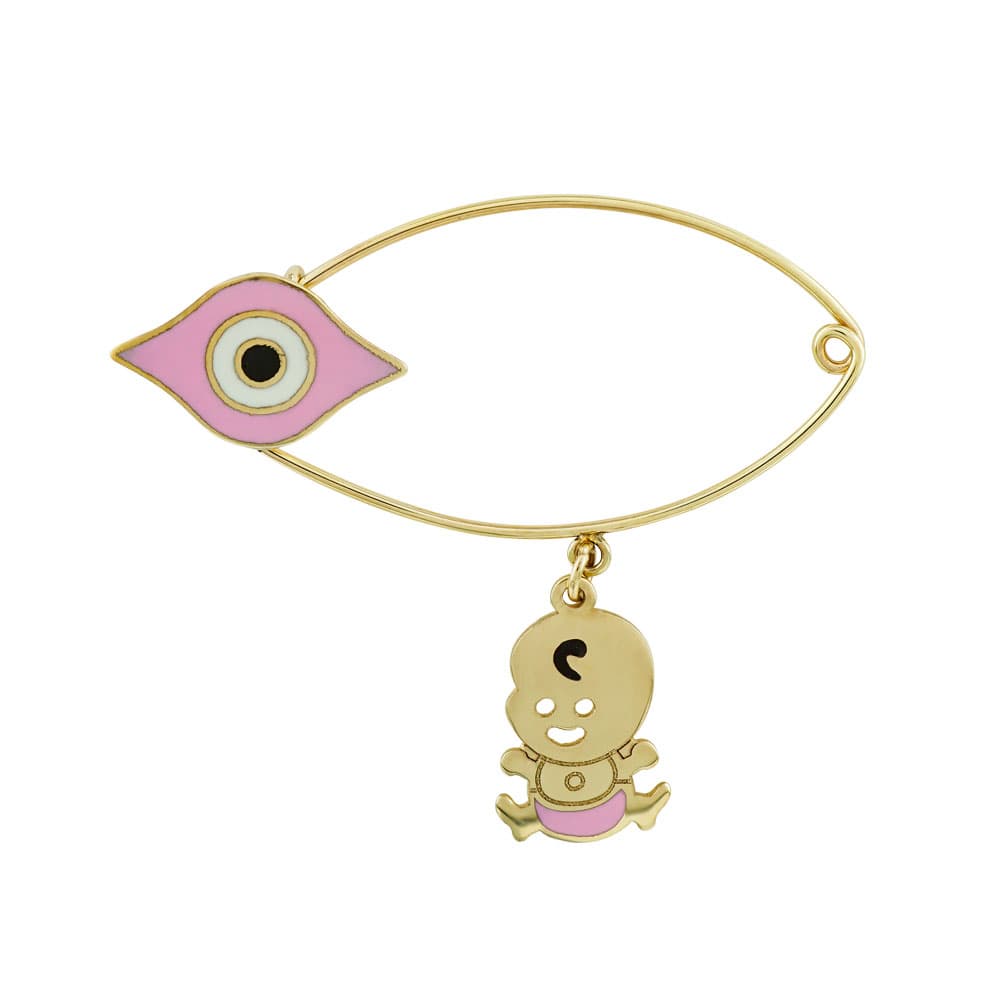 Παραμάνα Για Νεογέννητο Από Κίτρινο Χρυσό 9 Καρατίων PR529