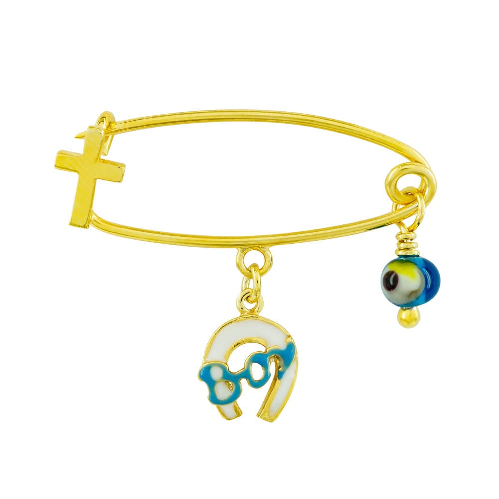 Παραμάνα Για Νεογέννητο Από Επιχρυσωμένο Ασήμι PR552