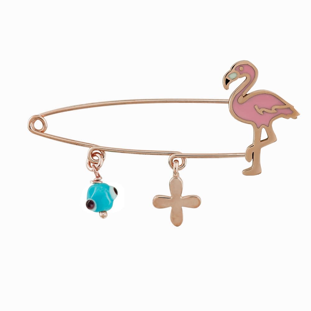 Παραμάνα Για Νεογέννητο Από Ροζ Χρυσό 9 Καρατίων PR543