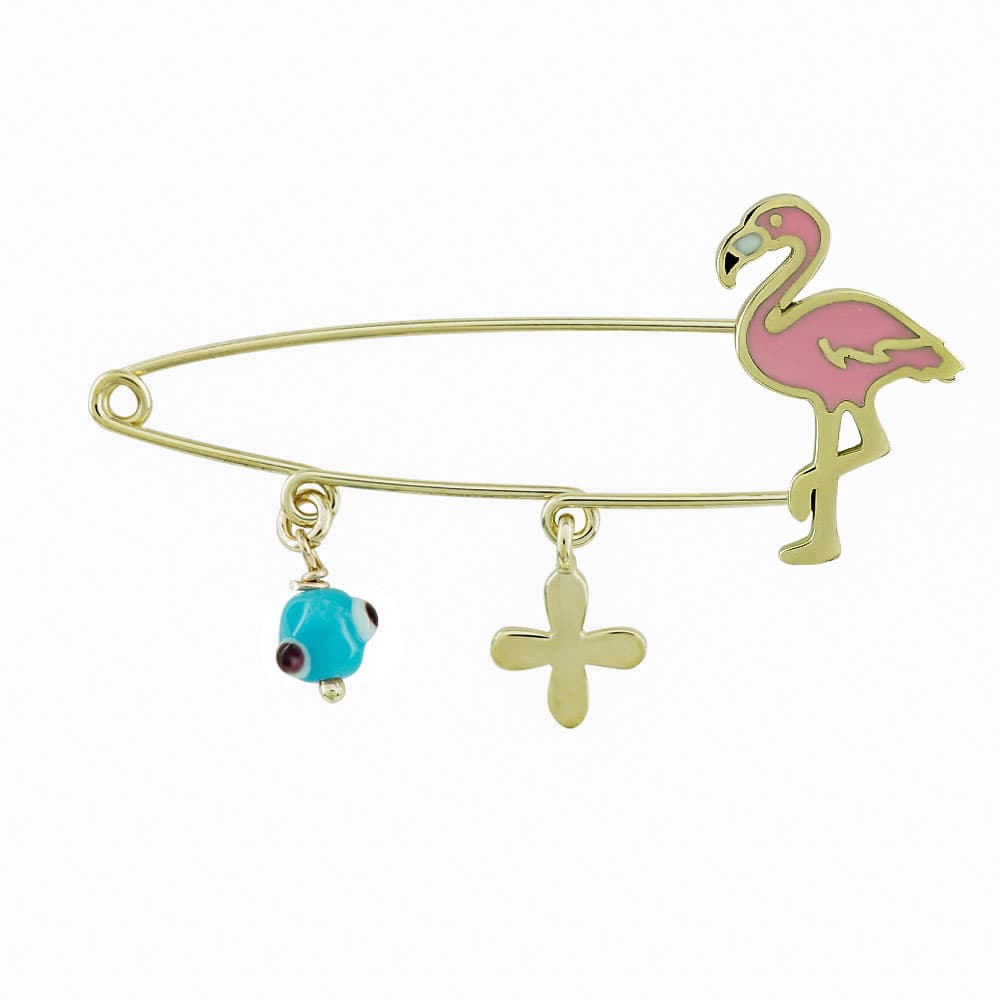 Παραμάνα Για Νεογέννητο Από Κίτρινο Χρυσό 9 Καρατίων PR544