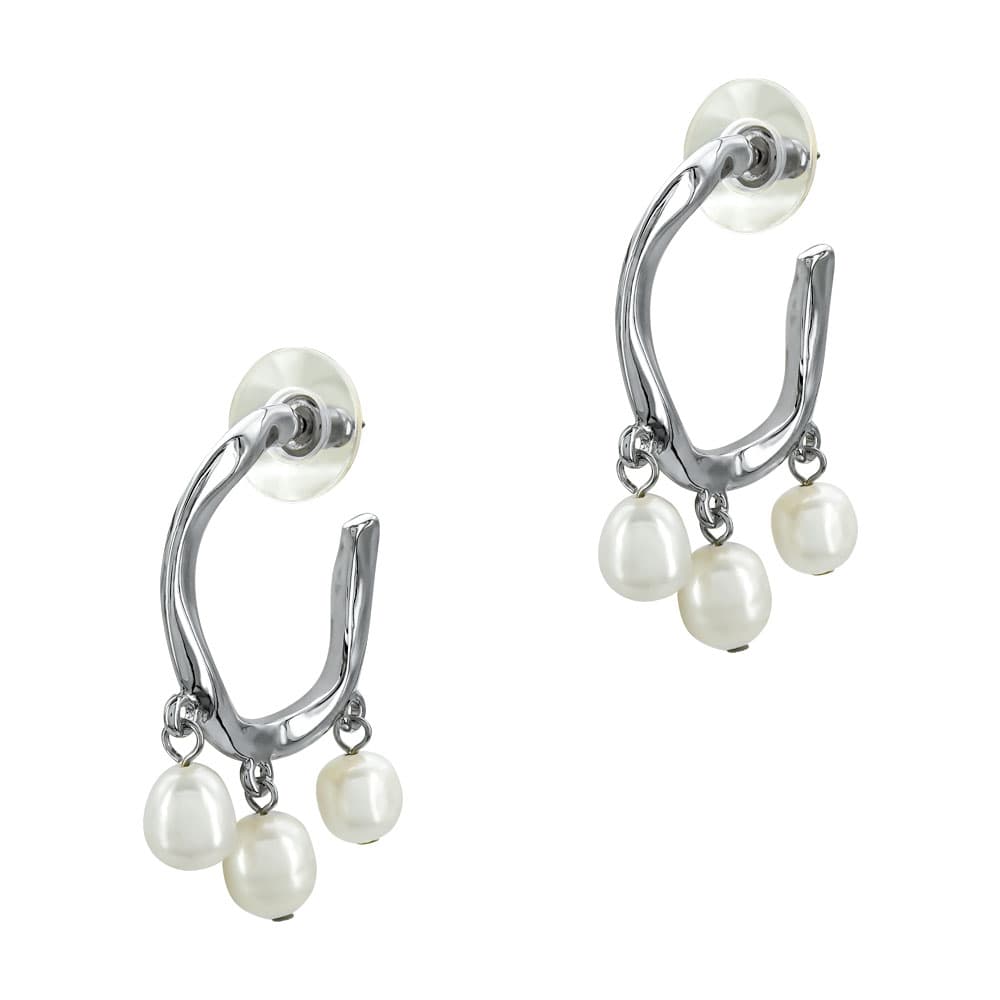 Women's Hoop Earrings Gofas Silver