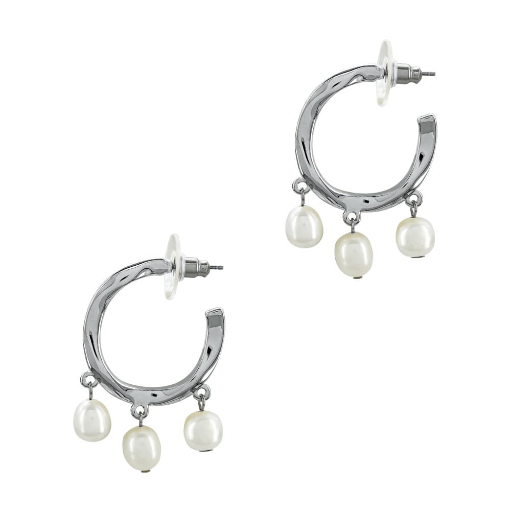 Women's Hoop Earrings Gofas Silver