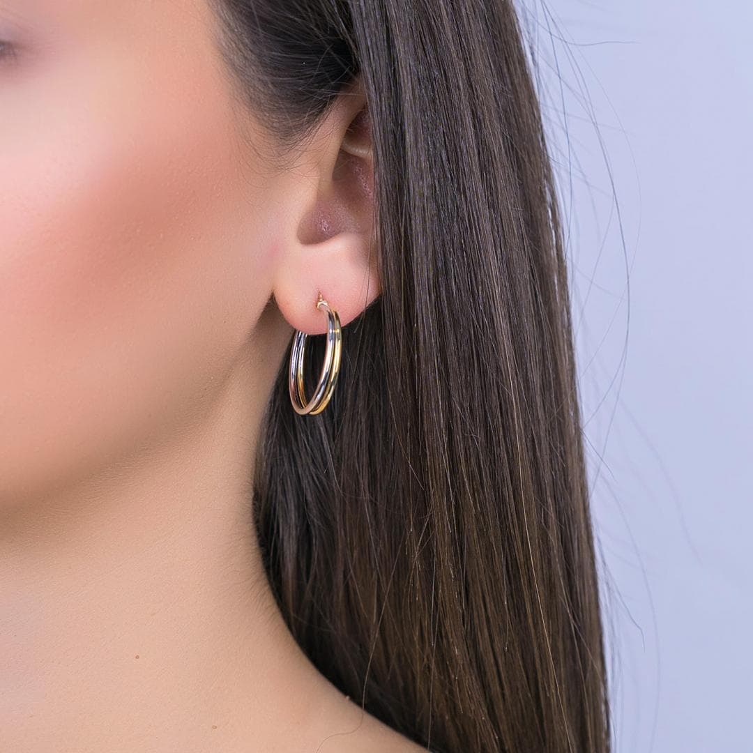 Women's Hoop Earrings Gofas Gold