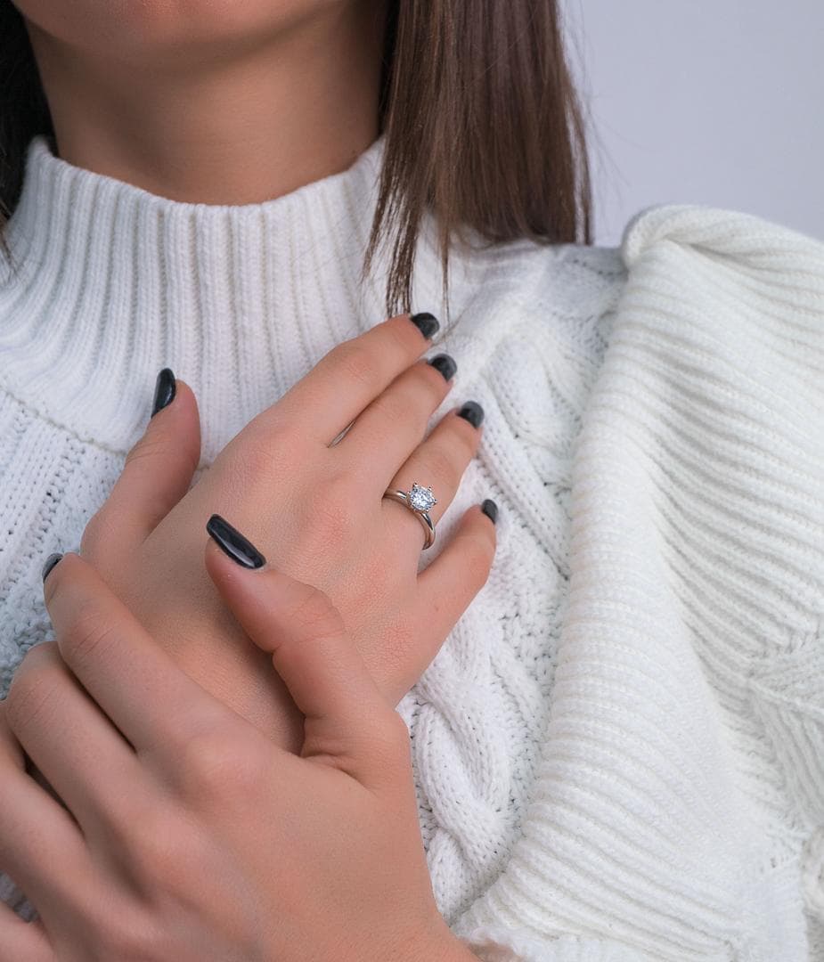 Women's Engagement Rings Gofas Silver