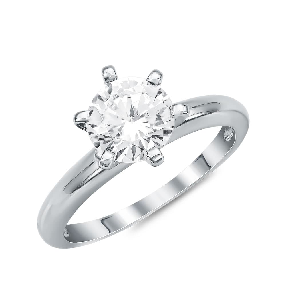 Μονόπετρο Δαχτυλίδι από Ασήμι DX911