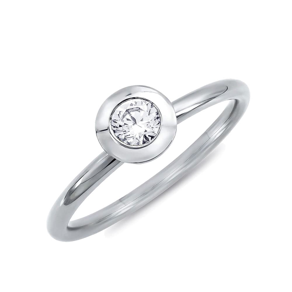 Μονόπετρο Δαχτυλίδι Breuning Με Διαμάντι Brilliant από Λευκό Χρυσό K18 DDX4758