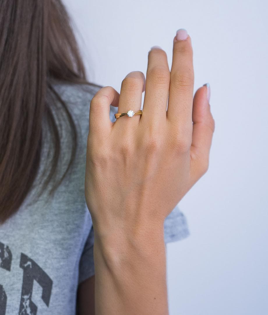 Women's Engagement Rings Gofas Gold