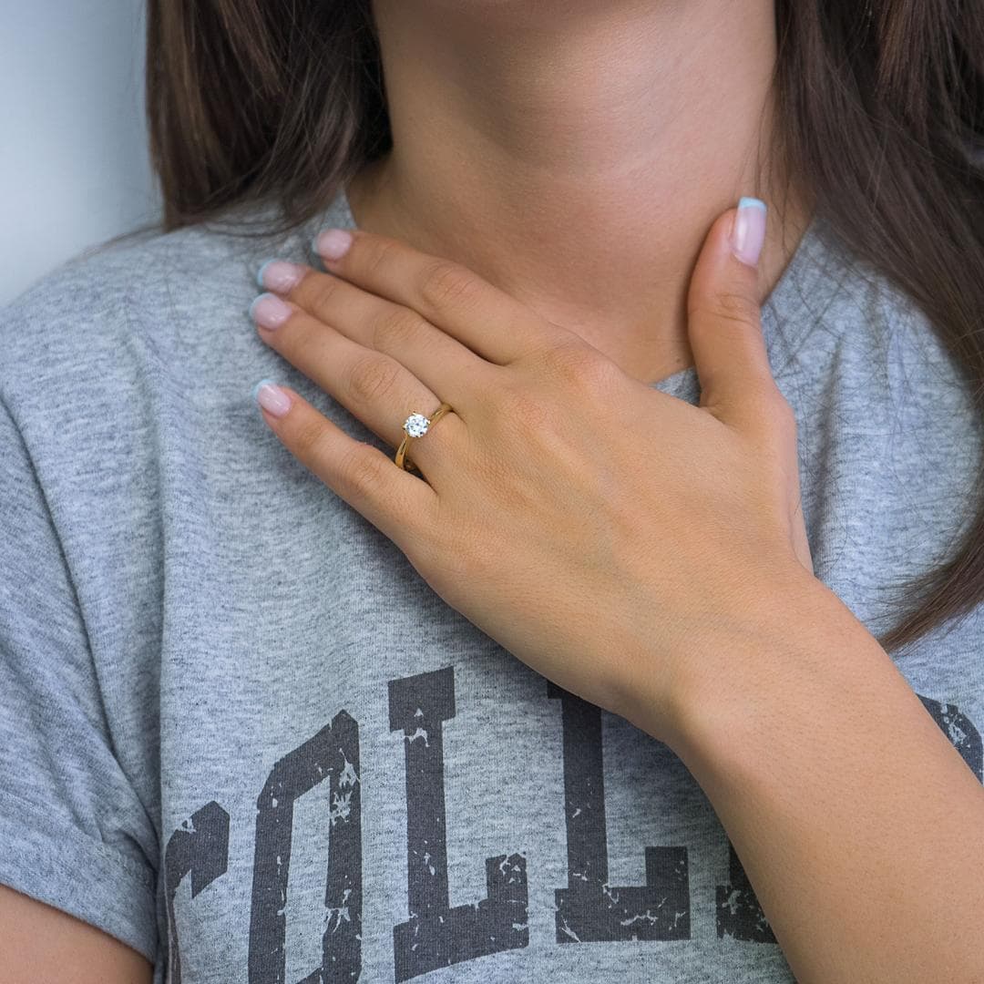 Women's Engagement Rings Gofas Gold